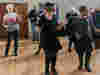 Line dancing at a community centre 