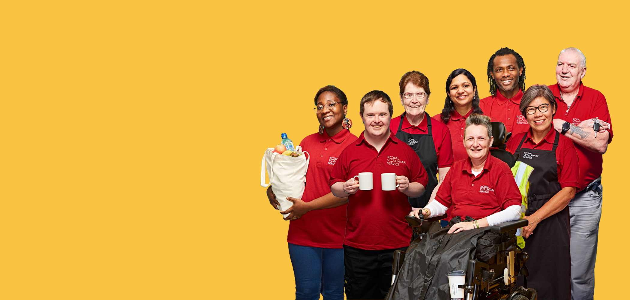 Group of Royal Voluntary Service volunteers 